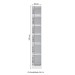 Guarda-Roupa Solteiro Modulado N533 1 Porta Branco/Macadâmia - Kappesberg