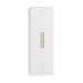 Guarda-Roupa Solteiro N535 2 Portas 2 Gavetas Branco - Kappesberg