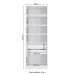 Guarda-Roupa Solteiro N535 2 Portas 2 Gavetas Branco/Macadâmia - Kappesberg
