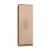 Guarda-Roupa Solteiro N535 2 Portas 2 Gavetas Nogueira/Macadâmia - Kappesberg