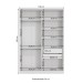 Guarda-Roupa Solteiro N537 2 Portas 2 Gavetas Branco - Kappesberg