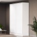 Guarda-Roupa Solteiro N537 2 Portas 2 Gavetas Branco - Kappesberg