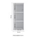 Armário Aéreo para Quarto N551 1 Porta Branco - Kappesberg