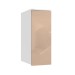 Armário Aéreo para Quarto N551 1 Porta Branco/Macadamia - Kappesberg