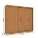 Guarda-Roupa Casal 5 Portas 4 Gavetas N564 Canela - Kappesberg
