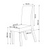 Mesa de Jantar 6 Lugares Aspen com Vidro Mel/Off White/Marfim - Viero Móveis