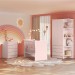 Quarto Infantil Completo Estrela 2 Portas 7 Gavetas Rosa - Pnr Móveis