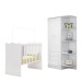 Quarto Infantil Completo Estrela 2 Portas 3 Gavetas Branco - Pnr Móveis