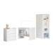 Quarto Infantil Completo Ana 2 Portas 7 Gavetas Branco - Pnr Móveis