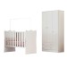 Quarto Infantil Completo Iris 3 Portas 2 Gavetas Branco - Pnr Móveis