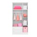 Quarto Infantil Completo Iris 3 Portas 2 Gavetas Branco - Pnr Móveis