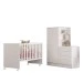 Quarto Infantil Completo Lua 2 Portas 3 Gavetas Branco - Pnr Móveis