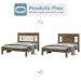 Cama de Casal Raissa Flex Jequitibá/Off White - J&a Móveis