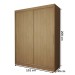 Guarda-Roupa de Bebê Swift 2 Portas 2 Gavetas Cinamomo - Panorama Móveis