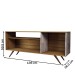 Rack para TV Até 42 Polegadas Seleto 1 Porta Amêndoa/Concreto - Panorama Móveis
