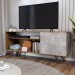 Rack para TV Até 42 Polegadas Seleto 1 Porta Amêndoa/Concreto - Panorama Móveis