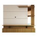 Painel para TV Até 60 Polegadas Sergipe 2 Portas com Espelho e Ripado Nature/Off White - Panorama Móveis