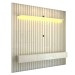 Painel para TV Até 85 Polegadas Imperial 3 Gavetas Ripado 100% Mdf Off White - Panorama Móveis