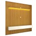 Painel para TV Até 85 Polegadas Noronha 3 Gavetas Ripado 100% Mdf Naturale/Off White - Pnr Móveis