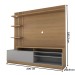Estante para TV Até 65 Polegadas Escandinávia 1 Porta com Led Freijó/Cinza Fosco - Panorama Móveis