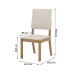 Kit 6 Cadeiras Estofadas para Mesa de Jantar Milla Nature/Linho