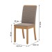 Mesa de Jantar 4 Lugares Orus Nature/Off White/Bege - Henn