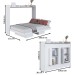Cama Casal Hanover Articulável Horizontal 2 Prateleiras Branco - Art In Móveis