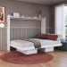 Cama Casal Hanover Articulável Horizontal 2 Prateleiras Branco - Art In Móveis