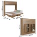 Cama Casal Hanover Articulável Horizontal 4 Portas Mel - Art In Móveis