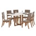 Mesa de Jantar 6 Lugares Milla Nature/Off White/Marrom Amêndoa Milla - Henn