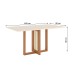 Mesa de Jantar 6 Lugares Milla Nature/Off White/Linho Milla - Henn