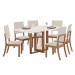 Mesa de Jantar 6 Lugares Milla Nature/Off White/Linho Milla - Henn