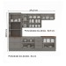 Cozinha Completa Americana 10 Portas 5 Gavetas 100% Mdf Cinza Hp/Nature - Henn