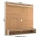 Painel para TV Até 50 Polegadas Clean 1 Prateleira Nature/Off White - Panorama Móveis