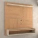 Painel para TV Até 50 Polegadas Clean 1 Prateleira Nature/Off White - Panorama Móveis