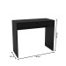 Mesa Escrivaninha Facility 1 Gaveta Preto - Politorno