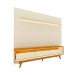 Rack com Painel para TV Até 85 Polegadas Royal Requinte 100% Mdf com Led Off White/Naturale - Gelius