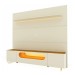 Rack com Painel para TV Até 85 Polegadas Royal Nobre 2 Portas com Vidro 100% Mdf Off White/Naturale - Gelius