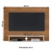 Painel para TV Até 42 Polegadas Flash C/ Suporte para TV Cinamomo/Off White - Artely