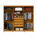 Guarda-Roupa Casal Absolut New 6 Portas 4 Gavetas Ripado 100% Mdf Naturale/Off White - Gelius