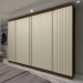 Guarda-Roupa Casal Absolut New 6 Portas 4 Gavetas Ripado 100% Mdf Castanho/Off White - Gelius