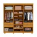 Guarda-Roupa Casal Imperatriz 6 Portas 4 Gavetas 100% Mdf Off White/Naturale - Gelius
