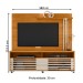 Estante para TV Até 65 Polegadas Frizz 2 Portas com Led Cinamomo/Off White - Madetec