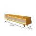 Rack para TV Até 75 Polegadas 2 Gavetas 100% Mdf com Led Naturale/Off White - Gelius