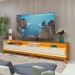Rack para TV Até 85 Polegadas Requinte 3 Gavetas 100% Mdf com Led Naturale/Off White - Gelius