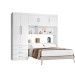 Guarda-Roupa Casal Modulado Cancun 5 Portas 3 Gavetas Branco - J&a Móveis
