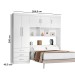 Guarda-Roupa Casal Modulado Cancun 5 Portas 3 Gavetas Branco - J&a Móveis