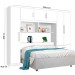 Guarda-Roupa Casal Modulado Cancun 6 Portas 3 Gavetas Branco - J&a Móveis