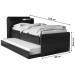 Cama de Solteiro One 2 Gavetas Branco/Madeirado - Pnr Móveis