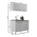 Cozinha Compacta Kiara 5 Portas 3 Gavetas Branco - Pnr Móveis